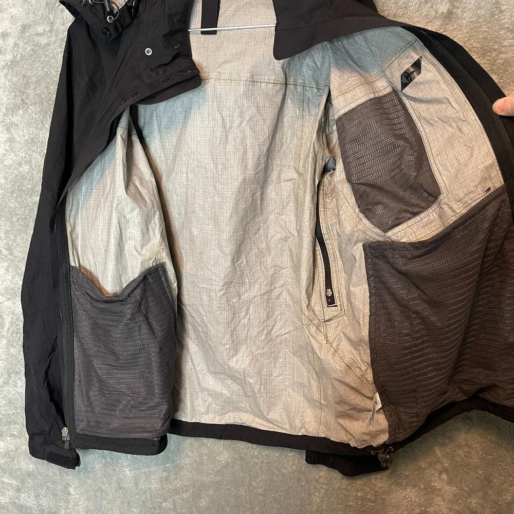 REI Elements E1 Rain Shell Jacket Mens L Full Zip Hooded Waterproof Outdoor